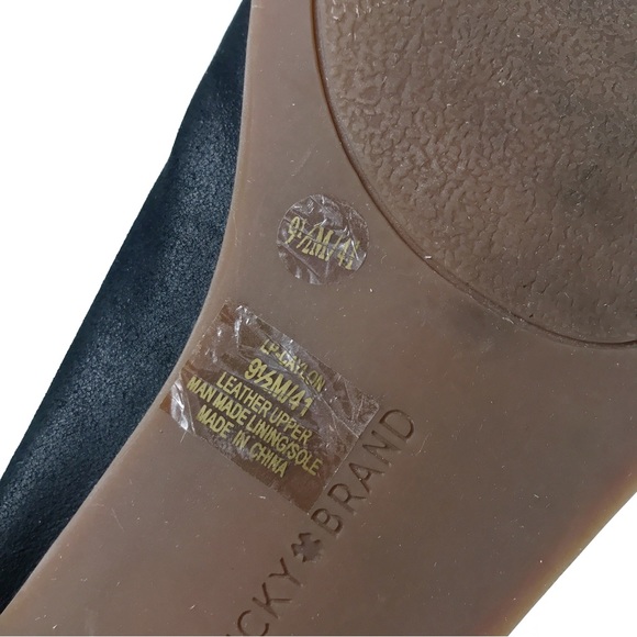 Lucky Brand Black Leather Loafer - Picture 10 of 10